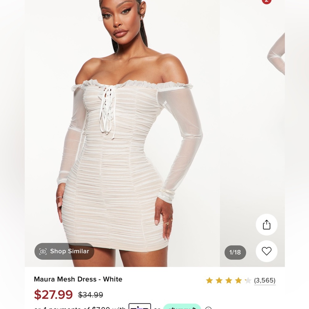 Fashion nova maura mesh dress
